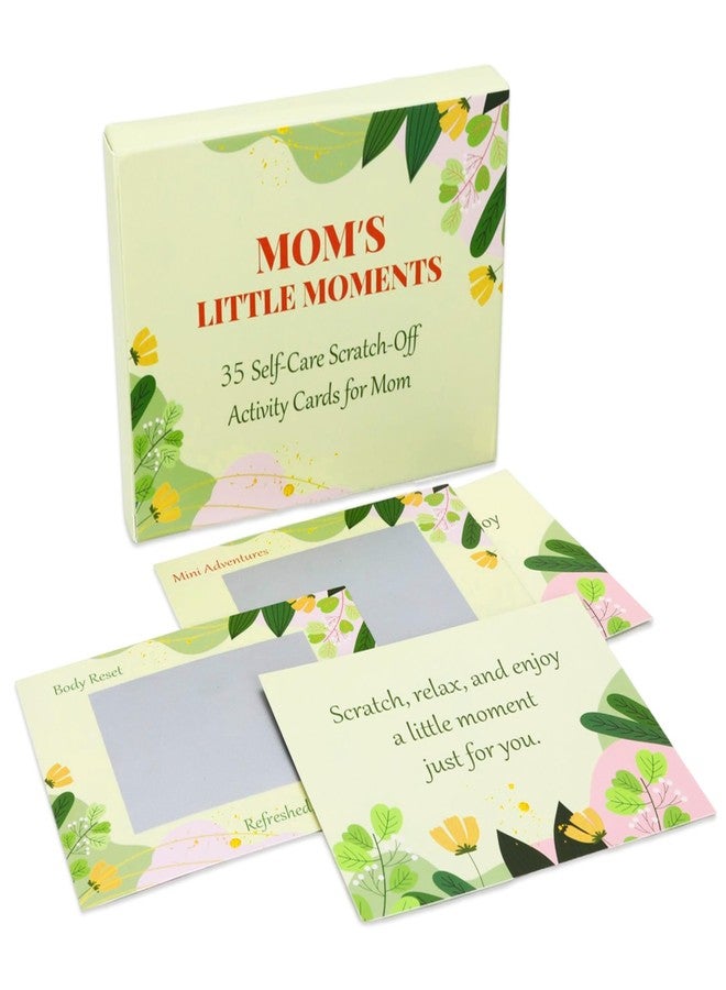 JULEASEL 35 Self-Care Scratch-Off Activities for Moms, Thoughtful Gift Encourages Self-Love & Inner Connection, Postpartum Gender Reveal Mothers Day Birthday New Mom Gifts for Girl Boy Mom - Image 1